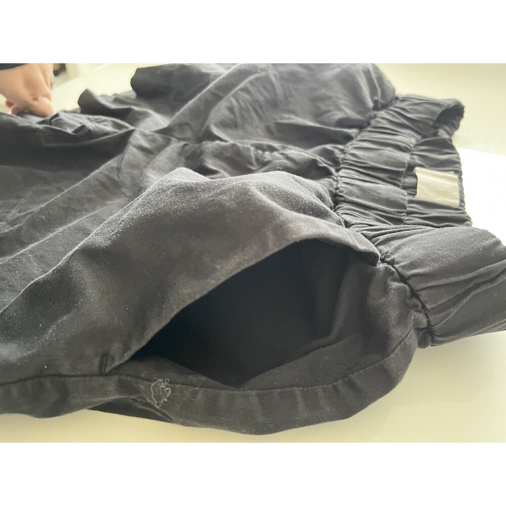 NWOT Everlane Easy Shorts 6 Black Elastic Waist Pull On Pockets Organic Cotton - Picture 4 of 11